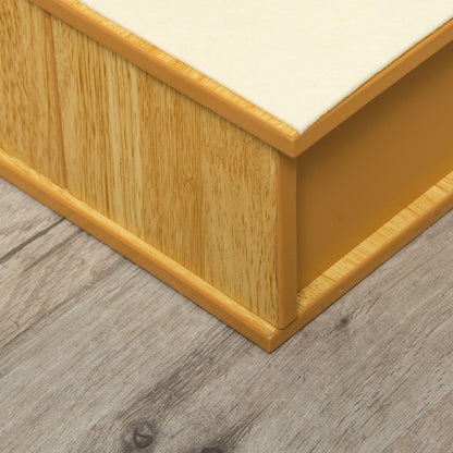 Pawhut Escalera Para Perros De 4 Peldaños Con Acolchados 40x59x54,2 Cm Natural_4