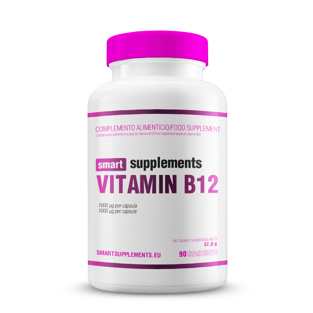 Vitamina B12 1000μg - 90 Cápsulas Vegetales - Vitamina B - Smart Supplements_0