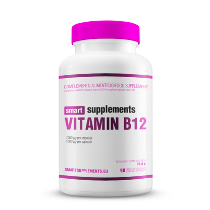 Vitamina B12 1000μg - 90 Cápsulas Vegetales - Vitamina B - Smart Supplements_0