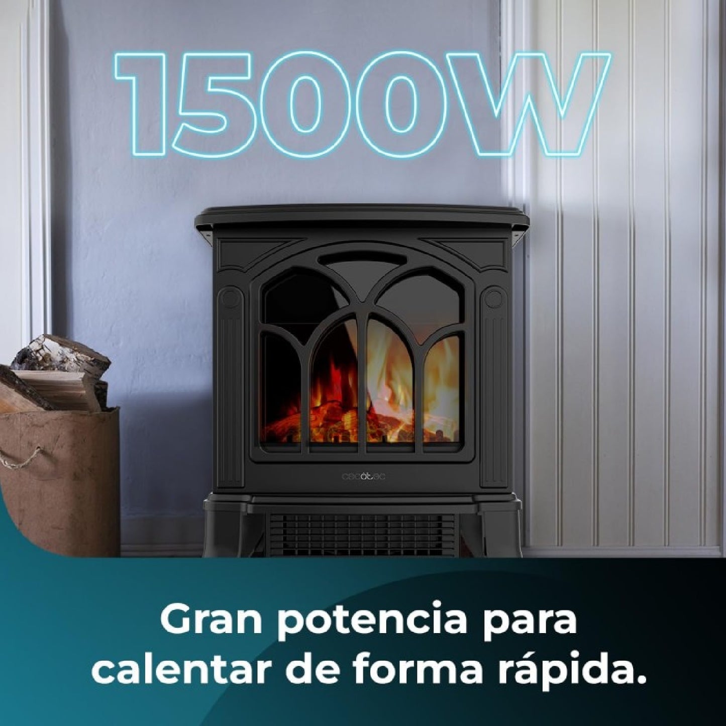 Cecotec Chimenea Eléctrica Readywarm 1500 Flames_2