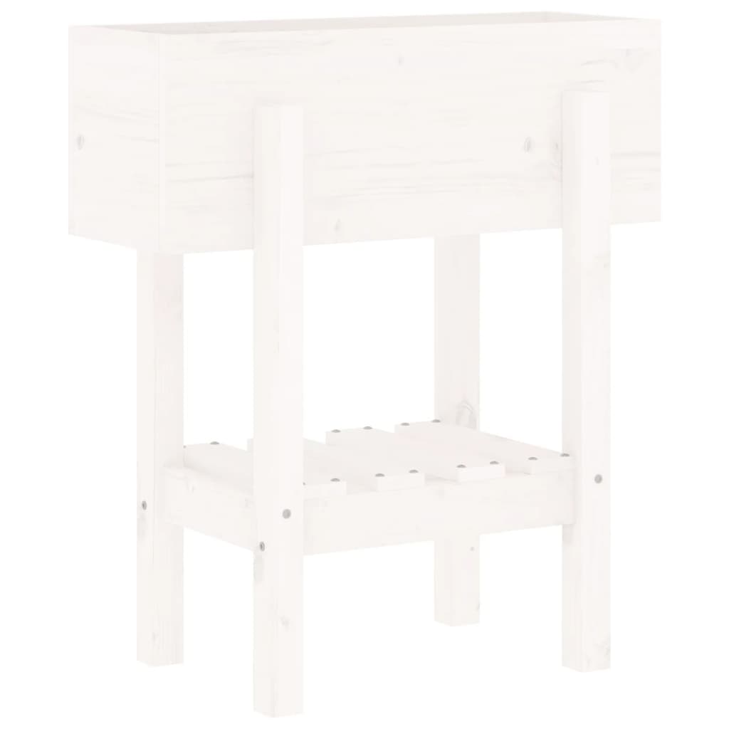 Jardinera Madera Maciza De Pino Blanco 62x30x69 Cm_3