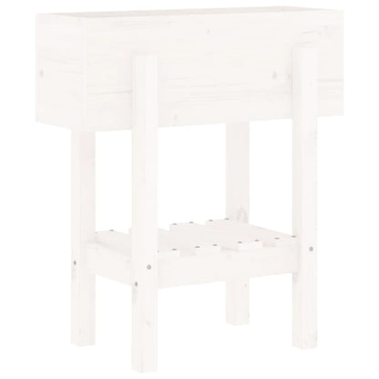 Jardinera Madera Maciza De Pino Blanco 62x30x69 Cm_3