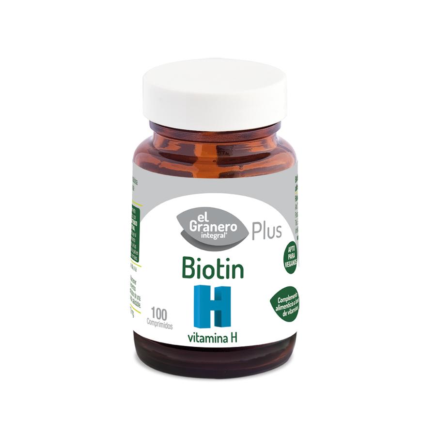 Biotina (Biotina vitamina H) El Granero 100 comprimidos