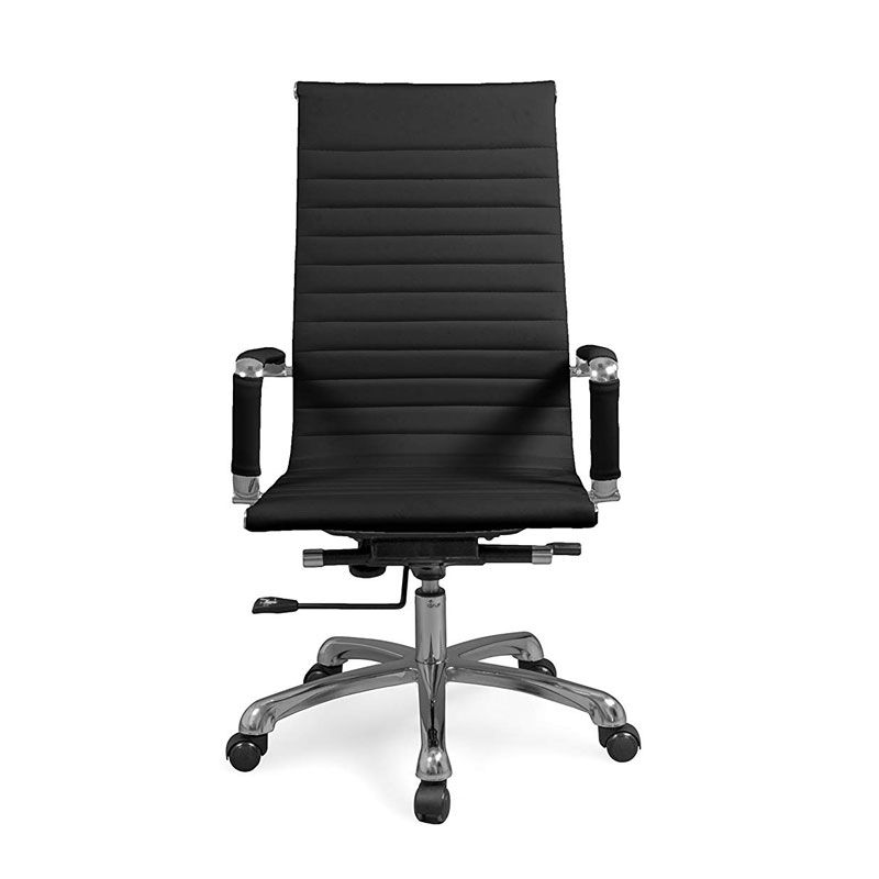 Silla De Oficina Boss Símil, Negro, 57 X 104–112 X 66_1