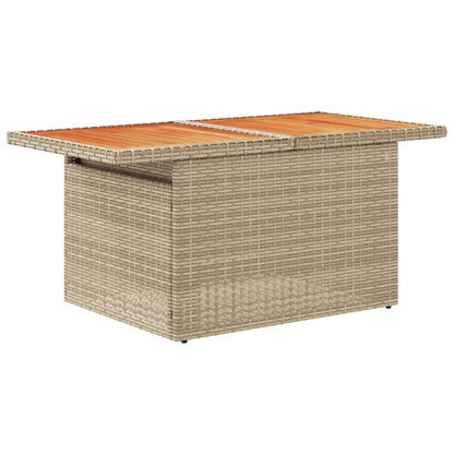 Juego De Sofás Jardín Con Cojines 5 Pzas Ratán Sintético Beige / Vetonek_4
