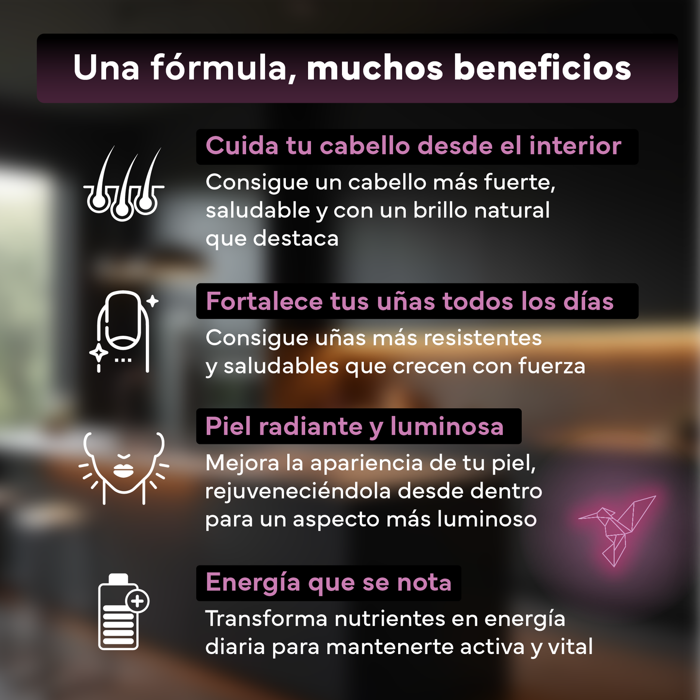 Pack 2x Biotina 10,000 Mcg Sevens Nutrition. Fortalece Cabello, Piel Y Uñas._2
