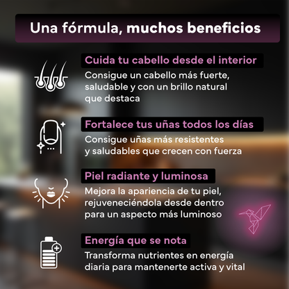 Pack 2x Biotina 10,000 Mcg Sevens Nutrition. Fortalece Cabello, Piel Y Uñas._2