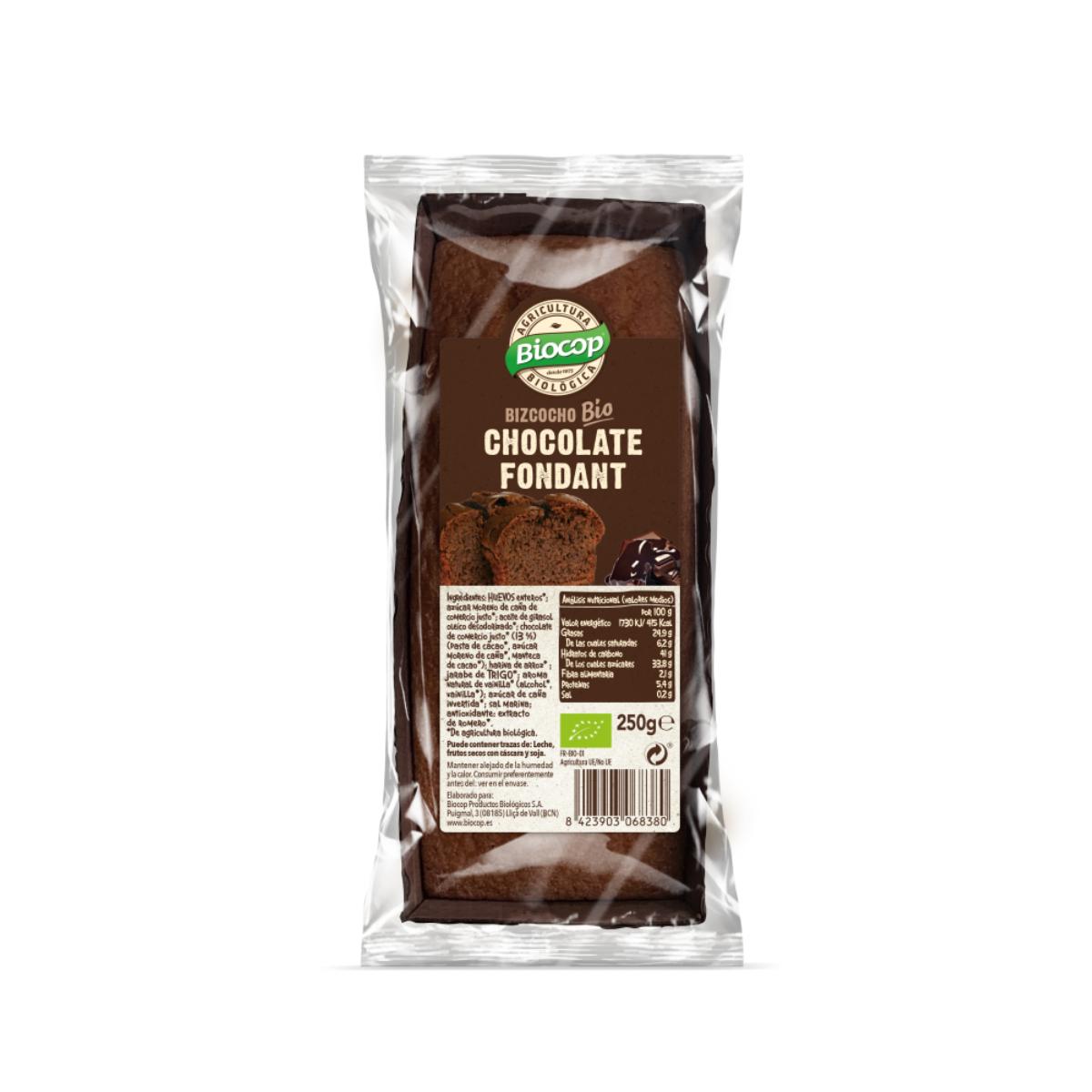 Bolo de chocolate com fondant Biocop 250 g