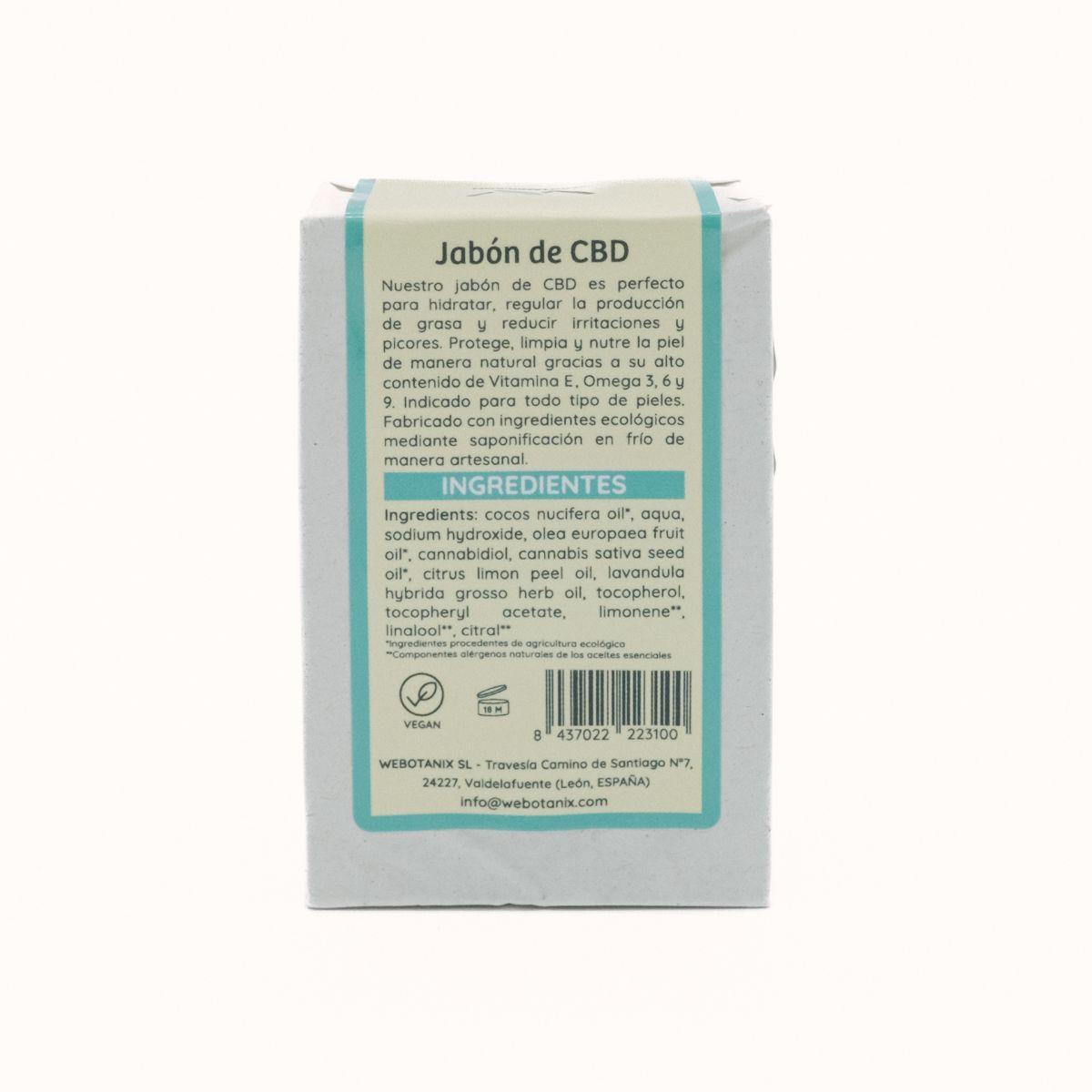 Sabonete Sólido Bio CBD WeBotanix 100 g CBD e Aloé Vera