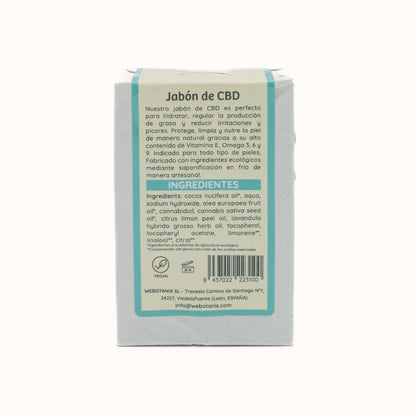 WeBotanix Jabón sólido CBD Bio 100 g