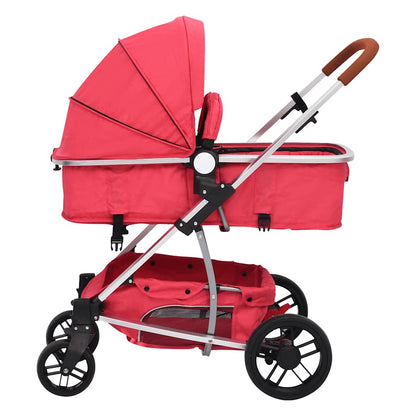 Vidaxl Carrito De Bebés 3 En 1 De Aluminio Rojo_3