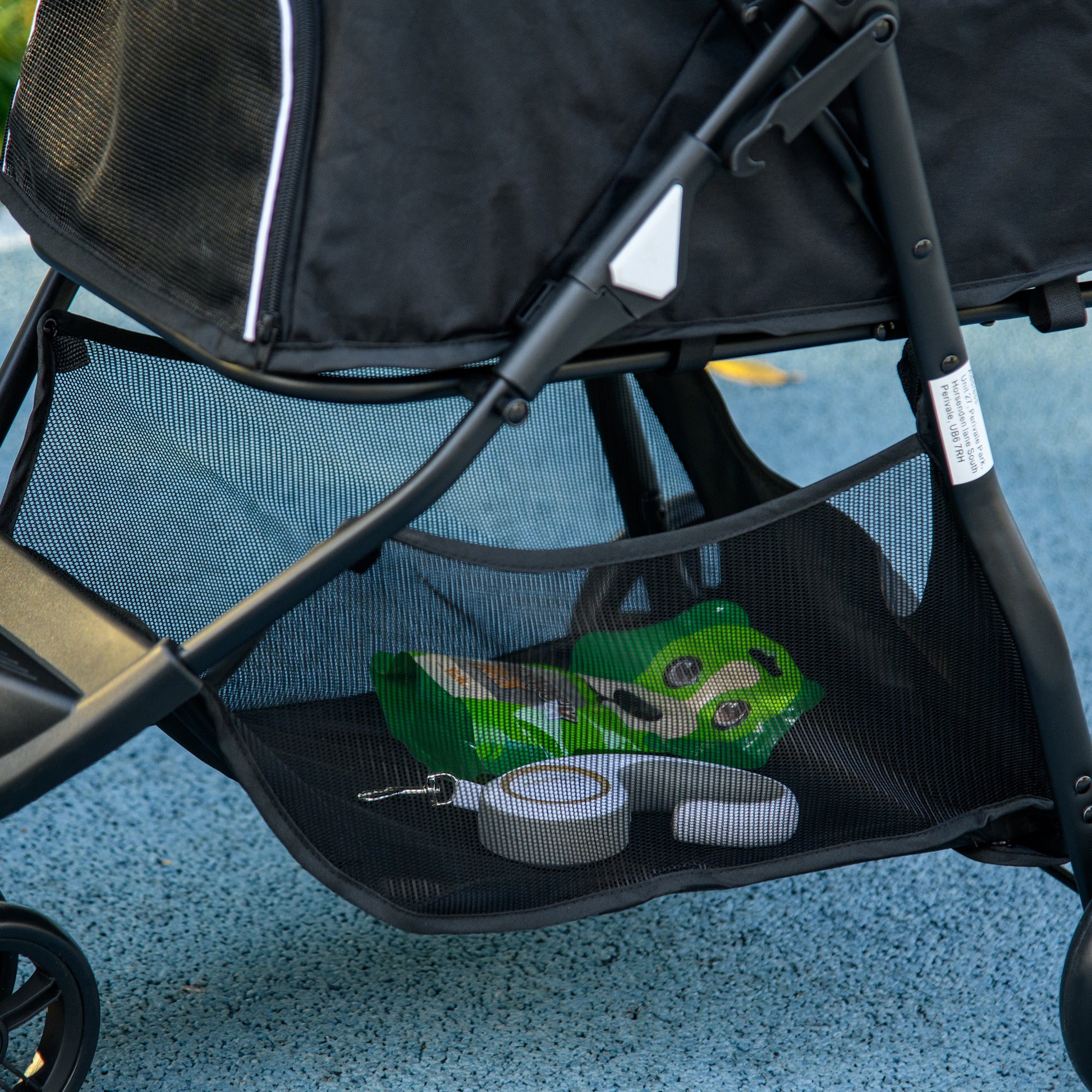 Pawhut Carrito Para Perros Plegable Con Cesta De Almacenaje 80,5x51,5x100 Cm_3