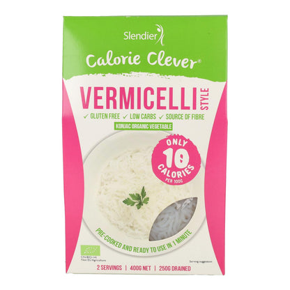 Noodles de aletria orgânica konjac cabelo de anjo Slendier 250g