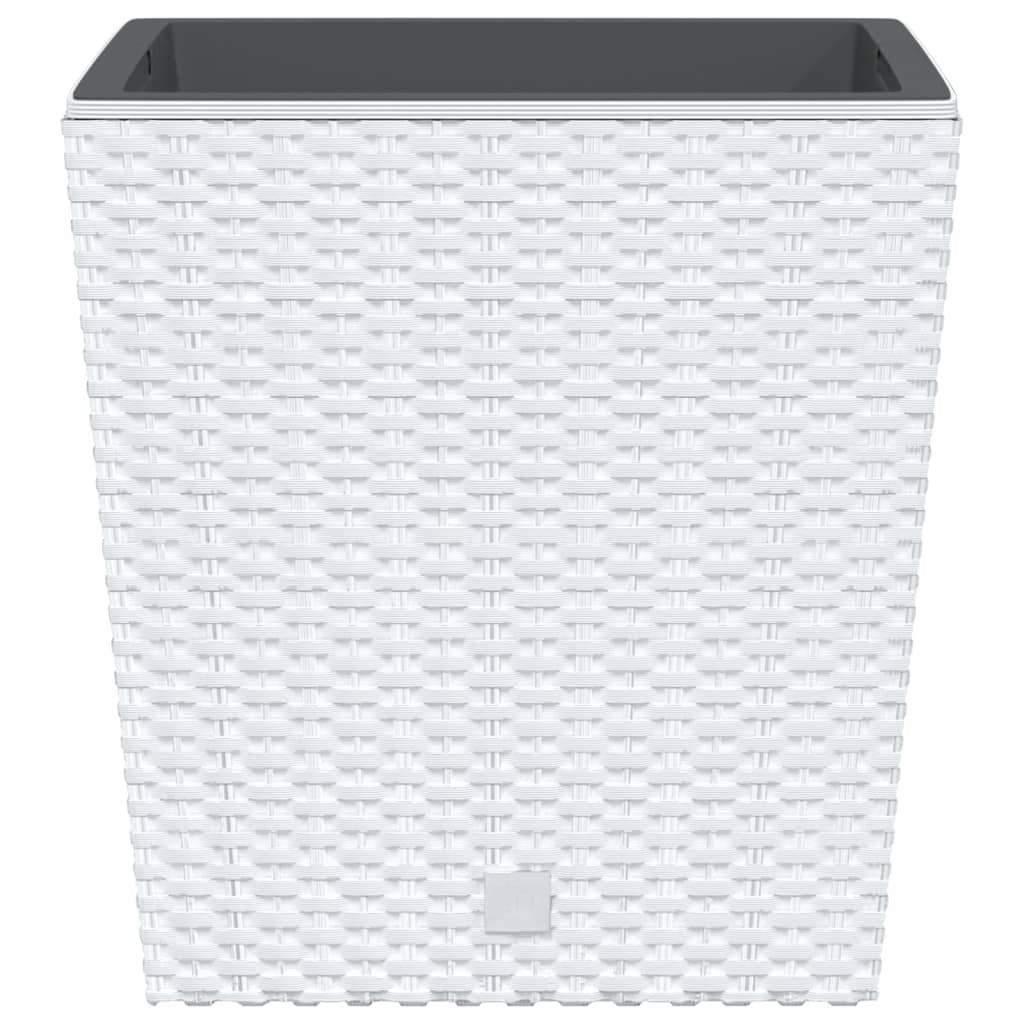 Macetero Con Interior Extraíble Pp Ratán Blanco 21/32 L_3