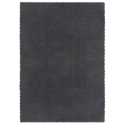 Alfombra Rectangular Algodón Antracita 120x180 Cm / Vetonek_1
