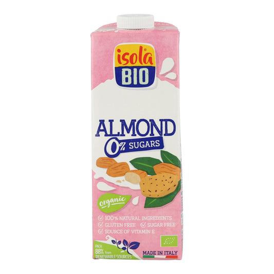 Bebida de amêndoa sem açúcar Isola Bio 1 L