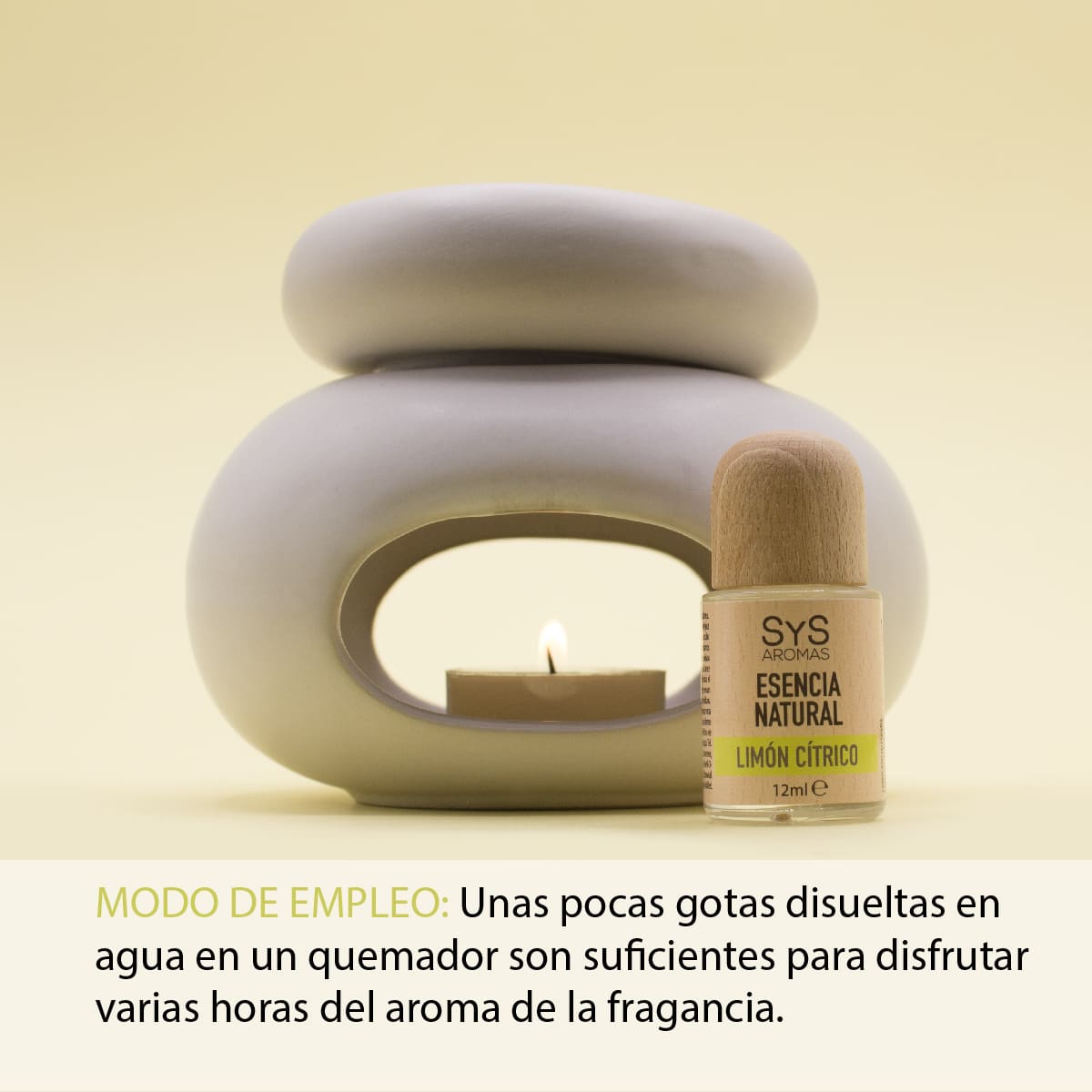 Esencia Natural Limón Cítrico SYS Aromas 12 ml | Aroma Cítrico y Fresco | Para Quemadores y Humidificadores_2