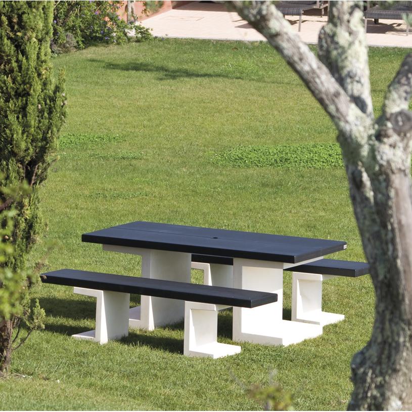 Conjunto de piquenique Tuozi Kitaway preto e branco