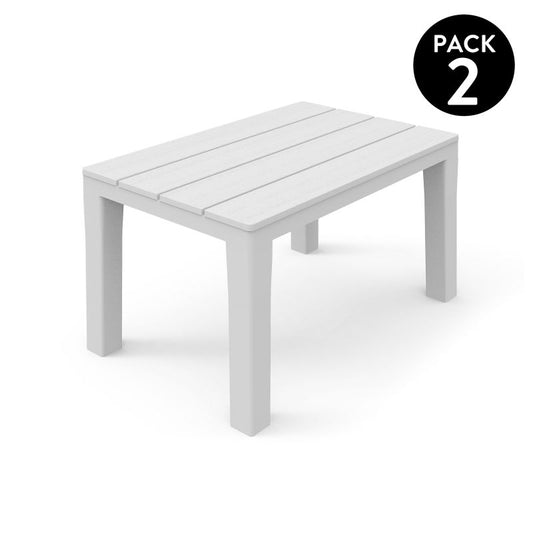 Banqueta De Exterior Nailu Polipropileno, Blanco, 60 X 45 X 39_0