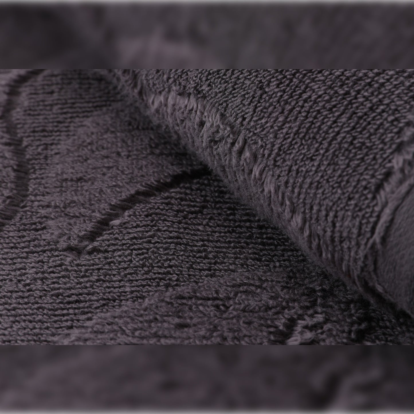 Juego De Toallas De Mano (2 Piezas) Gris Oscuro_4