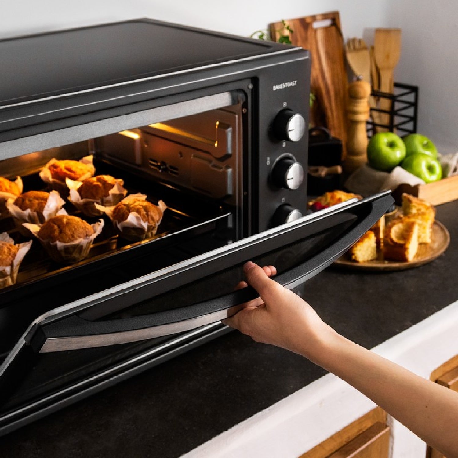 Cecotec Horno Sobremesa De Convección Bake&toast 6000 Black Gyro. 2000 W Capacidad 60 L 12 Funciones Combinables Incluye_4
