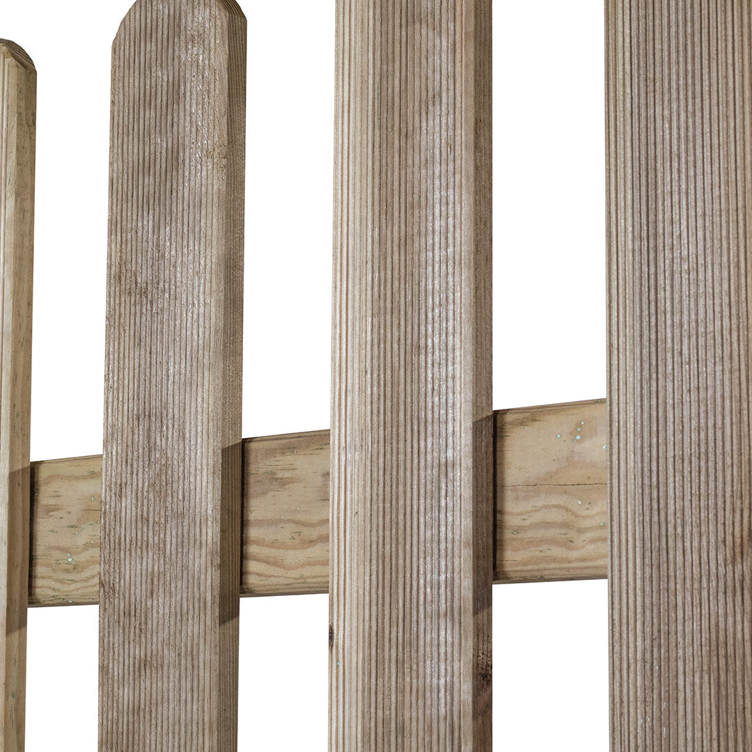 Puerta Valla Clásica De Madera - Elegancia Y Seguridad 1,2x1 M / Multicolor_1