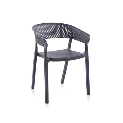 Pack 4 Sillas De Exterior Diza Polipropileno, Antracita, 54 X 73,5 X 50,5_2
