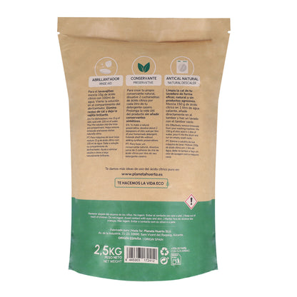 Ácido Cítrico Planeta Huerto 2,5 Kg