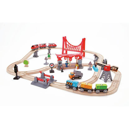 Circuito Tren Busy City Rail Hape_5