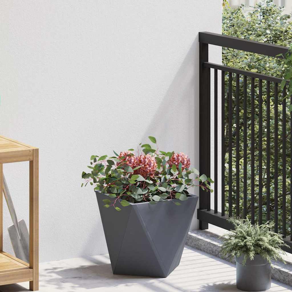Jardinera 2 Uds. Antracita 30 X 30 X 30 Cm Acero_3
