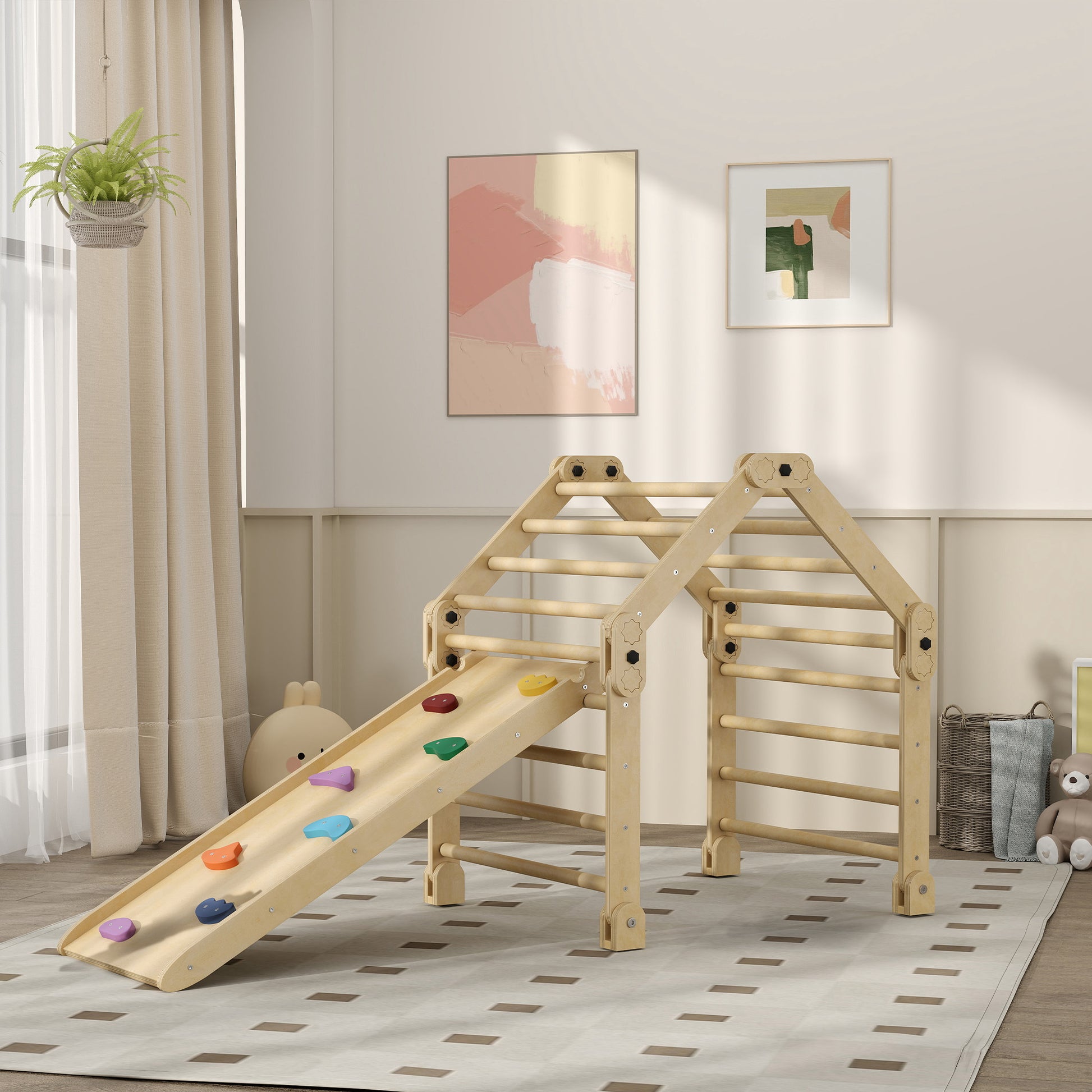 Aiyaplay Escalada Para Niños De 18-48 Meses 3 En 1 175x70x89 Cm Multicolor_1