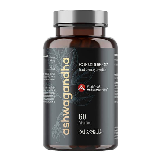 Ashwagandha KSM-66 Paleobull 60 cápsulas