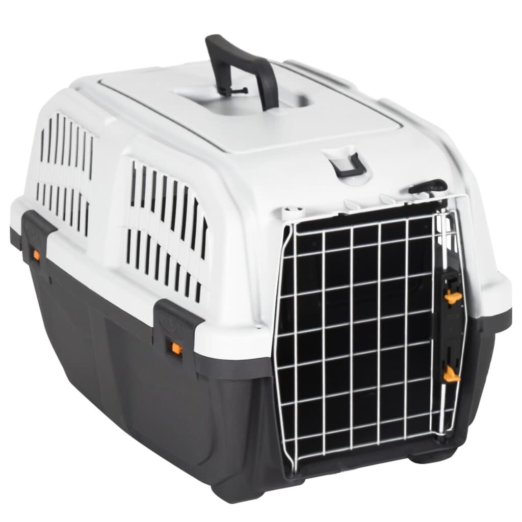 Vidaxl Transportín De Mascota Puerta Metal Polipropileno 48x31,5x31 Cm_1