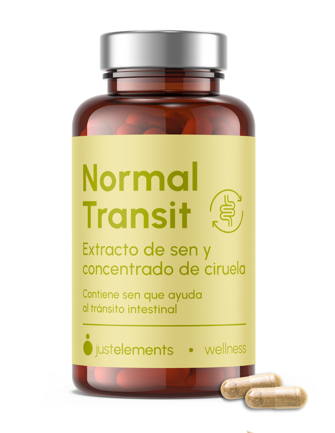 Laxante Natural Normal Transit Para Estreñimiento Just Elements Wellness 60 Cápsulas_0