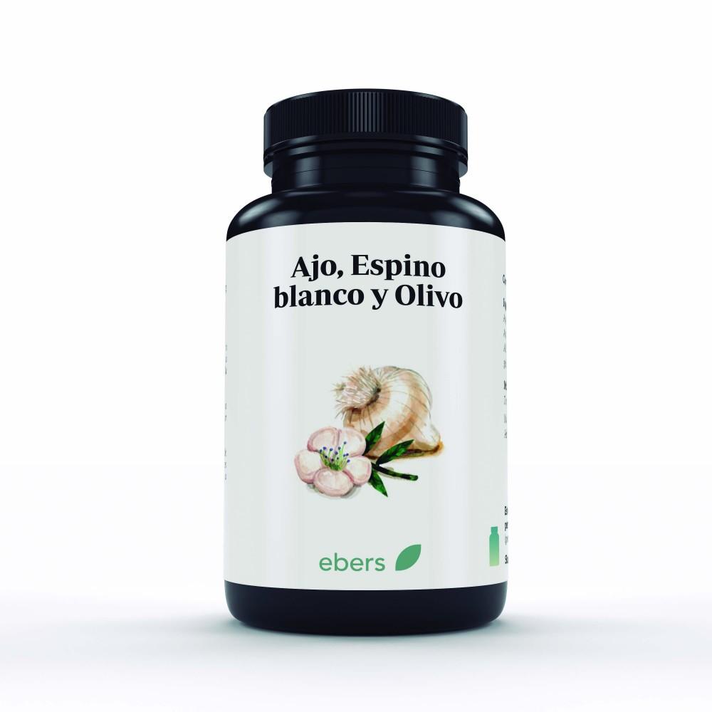 Azeitona espinheiro-alho 700 mg Ebers, 60 pérolas