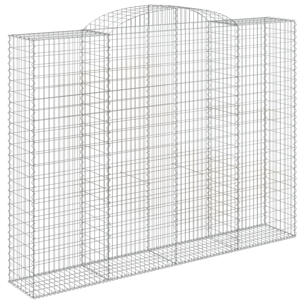 Cestas De Gaviones 2 Uds Forma De Arco Hierro 300x50x220/240 Cm_2