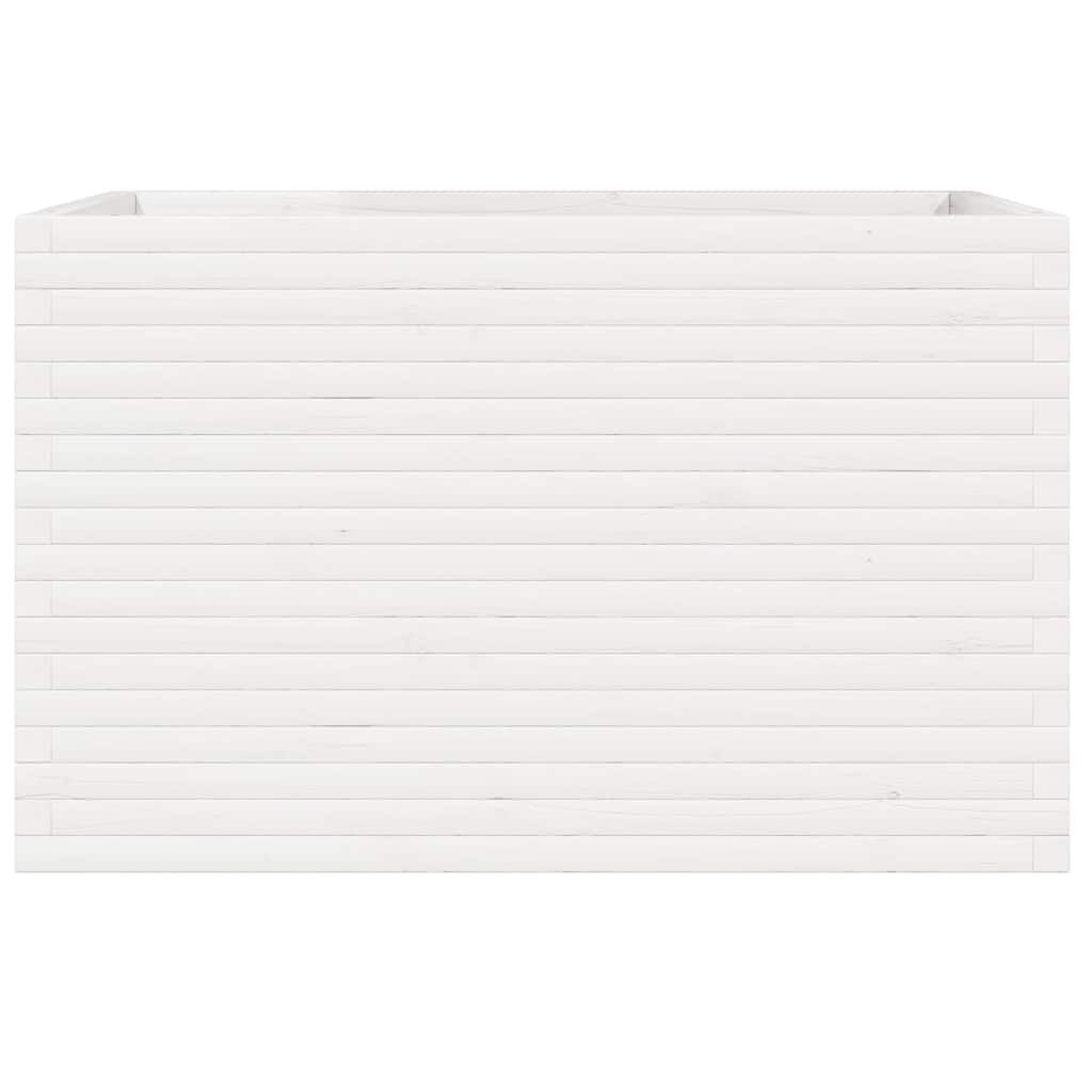 Jardinera Madera Maciza De Pino Blanco 110x60x68,5 Cm_4