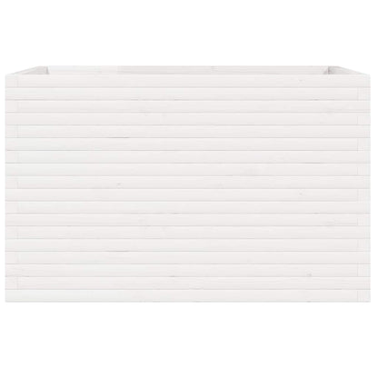 Jardinera Madera Maciza De Pino Blanco 110x60x68,5 Cm_4