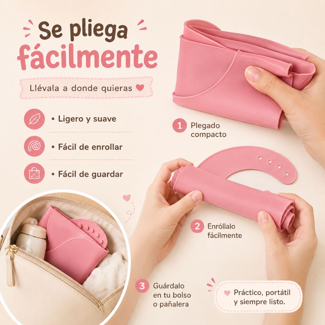 Bathby Pack De 3 Baberos De Silicona Para Bebé, Baberos Impermeables Con Bolsillo Recogecomida Y Reutilizables_5