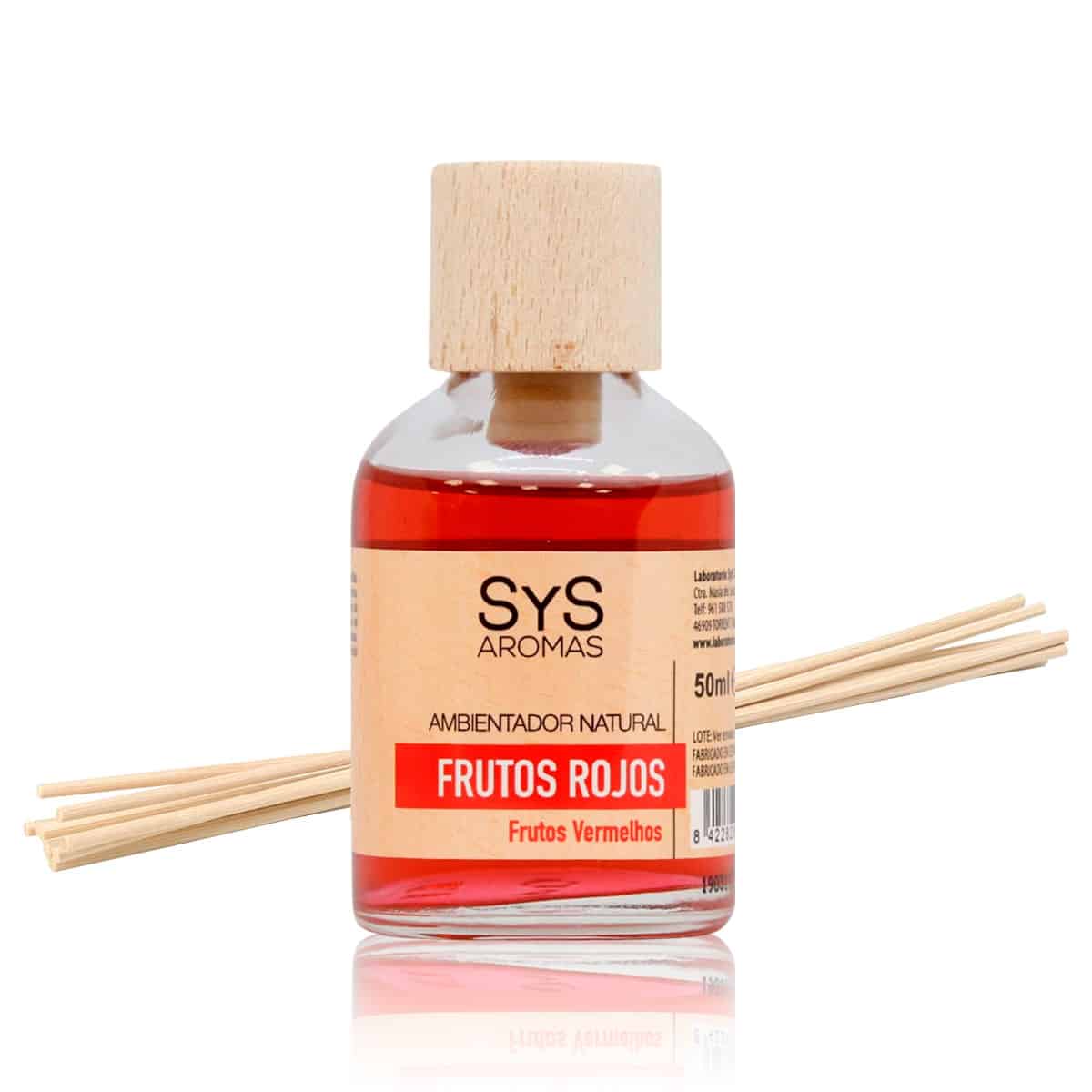 Ambientador Mikado Frutos Rojos 50 ml | Aroma Dulce y Afrutado | Difusor Varillas | Ambiente Acogedor_0