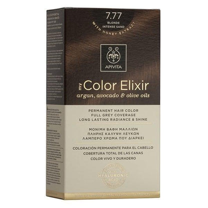 Tinta My Color Elixir N7.77 Loiro Areia Intenso Apivita