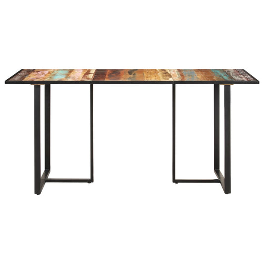 Mesa De Comedor De Madera Maciza Reciclada 160 Cm_0