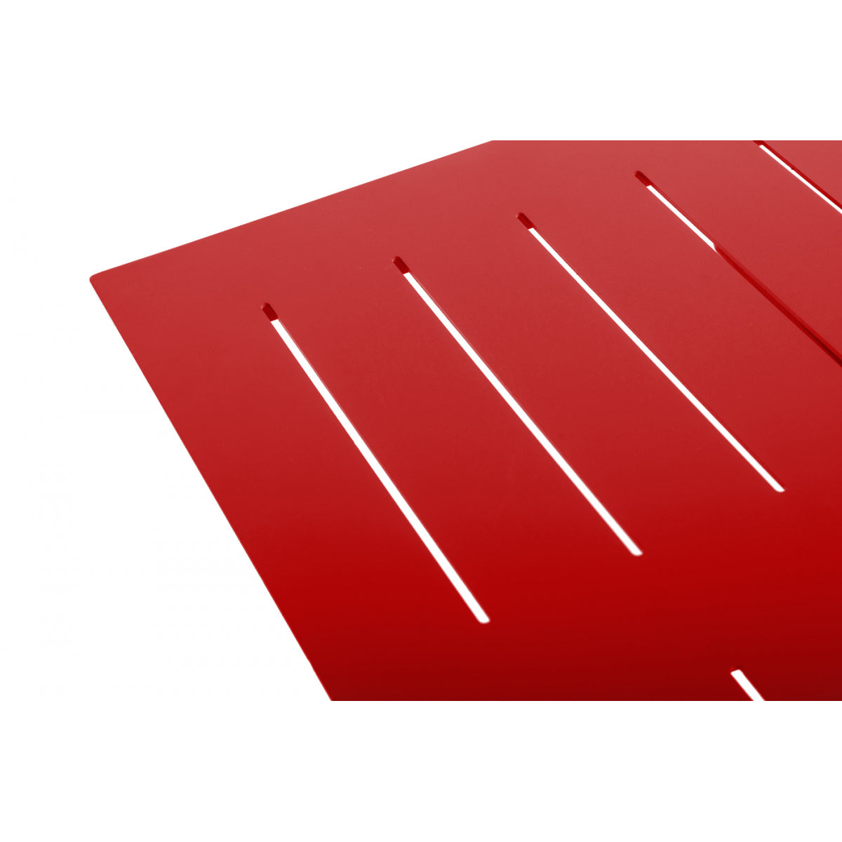Mesa Jardín Cuadrada 2 Personas Bistro Inari Rojo Aluminio 70x70cm - Muebles De Jardín_4