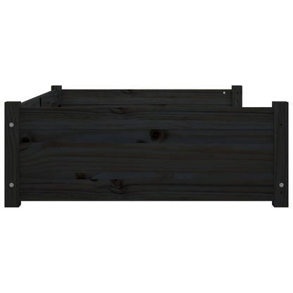 Vidaxl Cama Para Perros Madera Maciza De Pino Negro 95,5x65,5x28 Cm_5