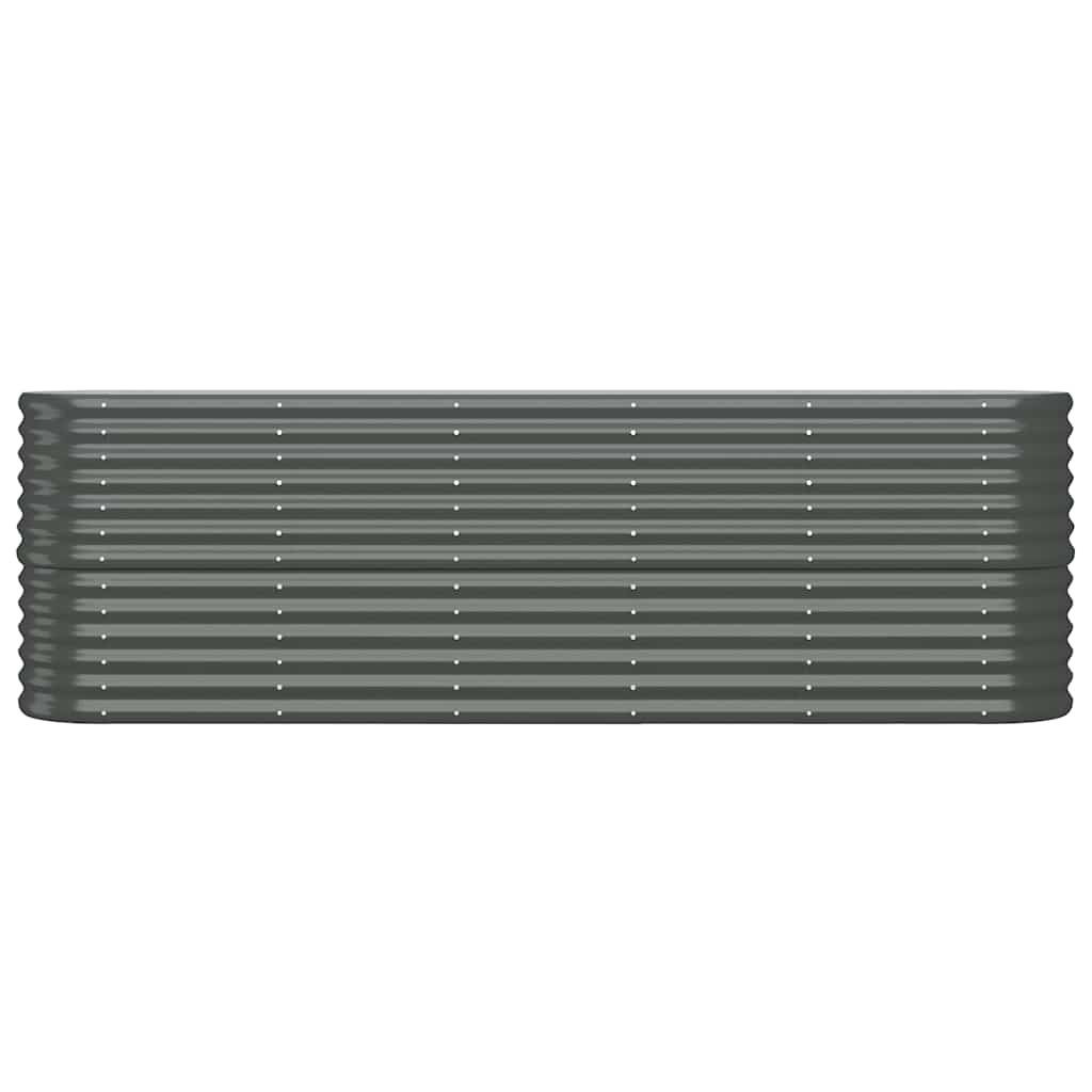 Jardinera Arriate Acero Galvanizado Antracita 224x40x68 Cm_2