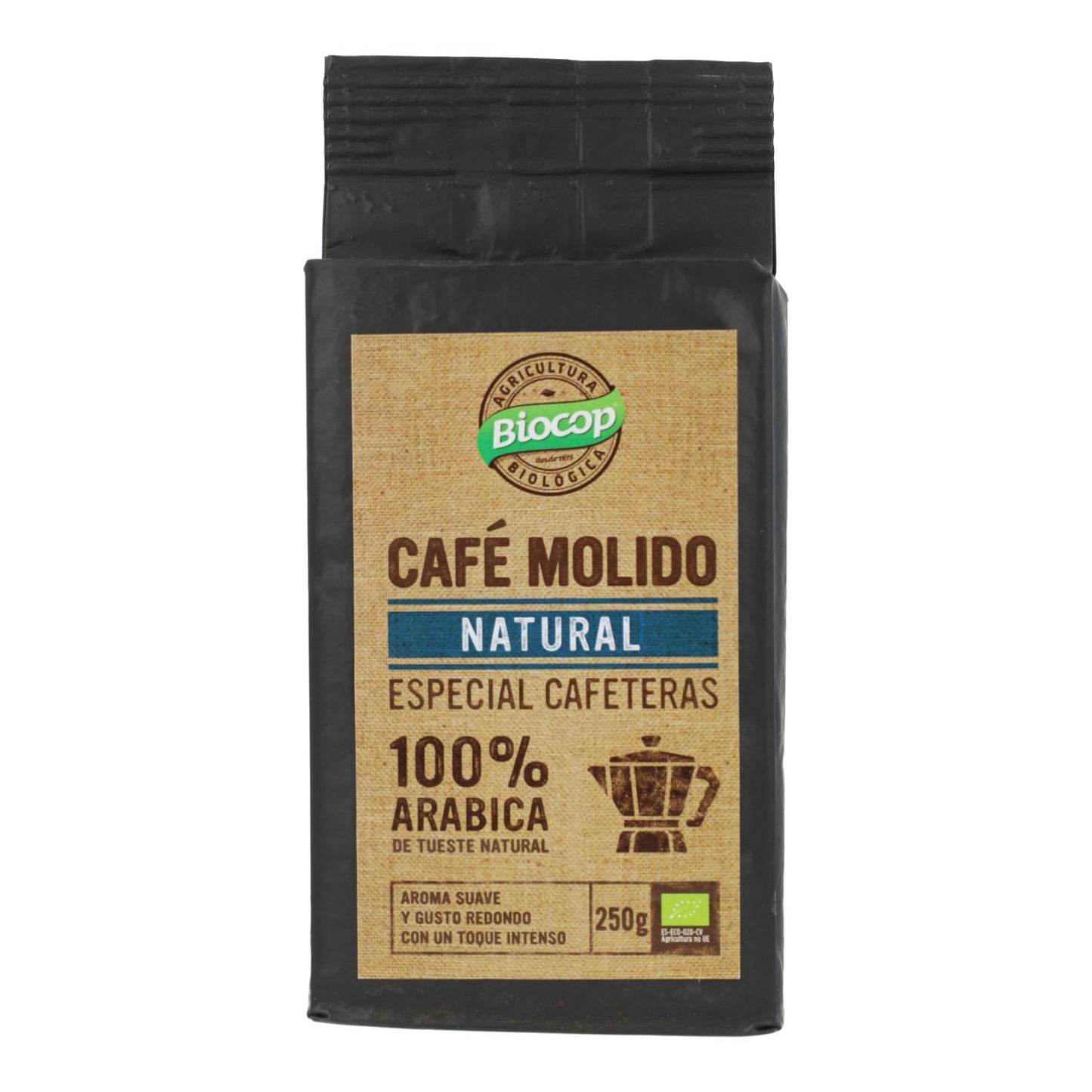 Biocop 100% Arábica Café Moído Biológico 250 g