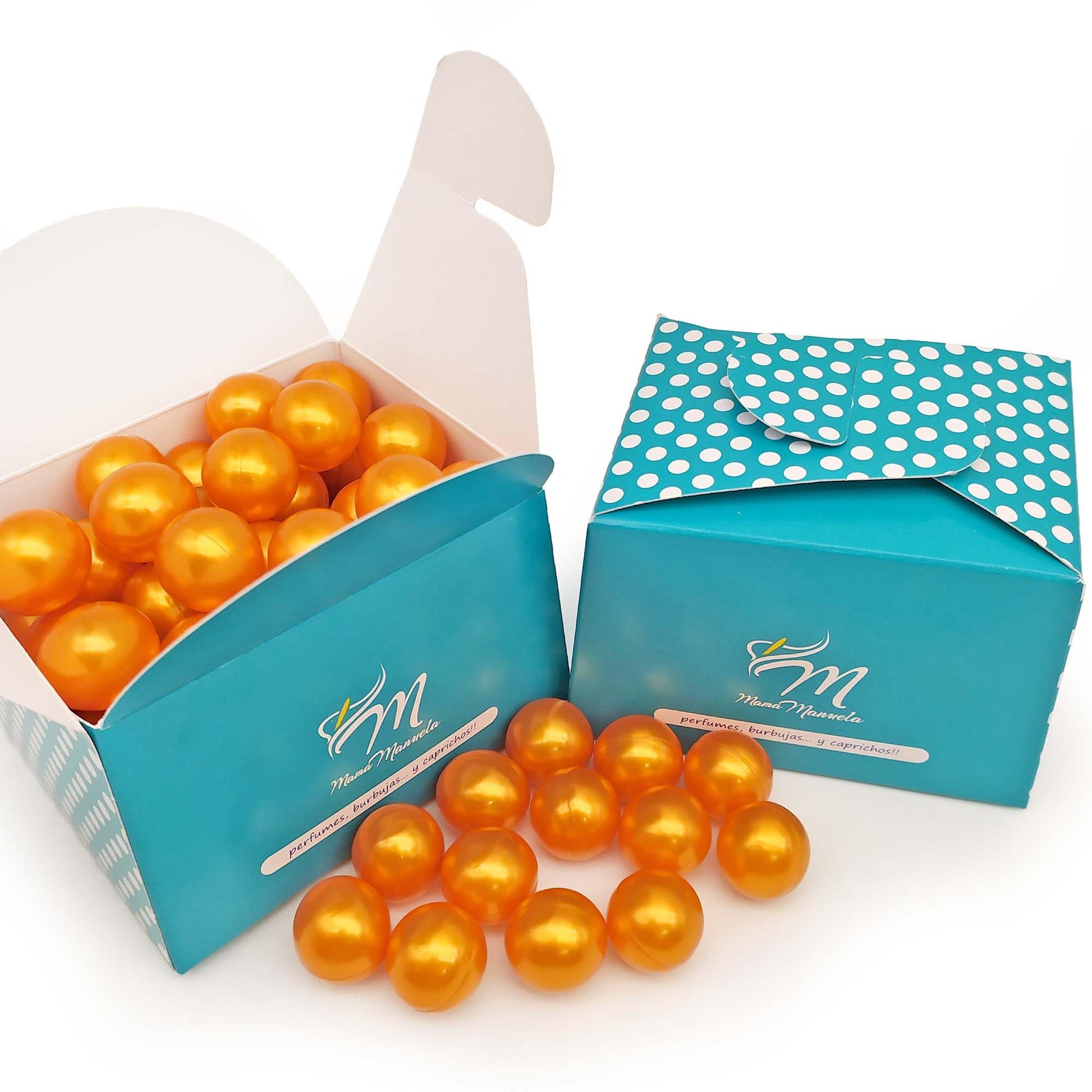Caja 40 Perlas De Baño Con Aroma A Monoi - Con Aceite De Soja - Hidratante Y Aromática - Forma Bola_0