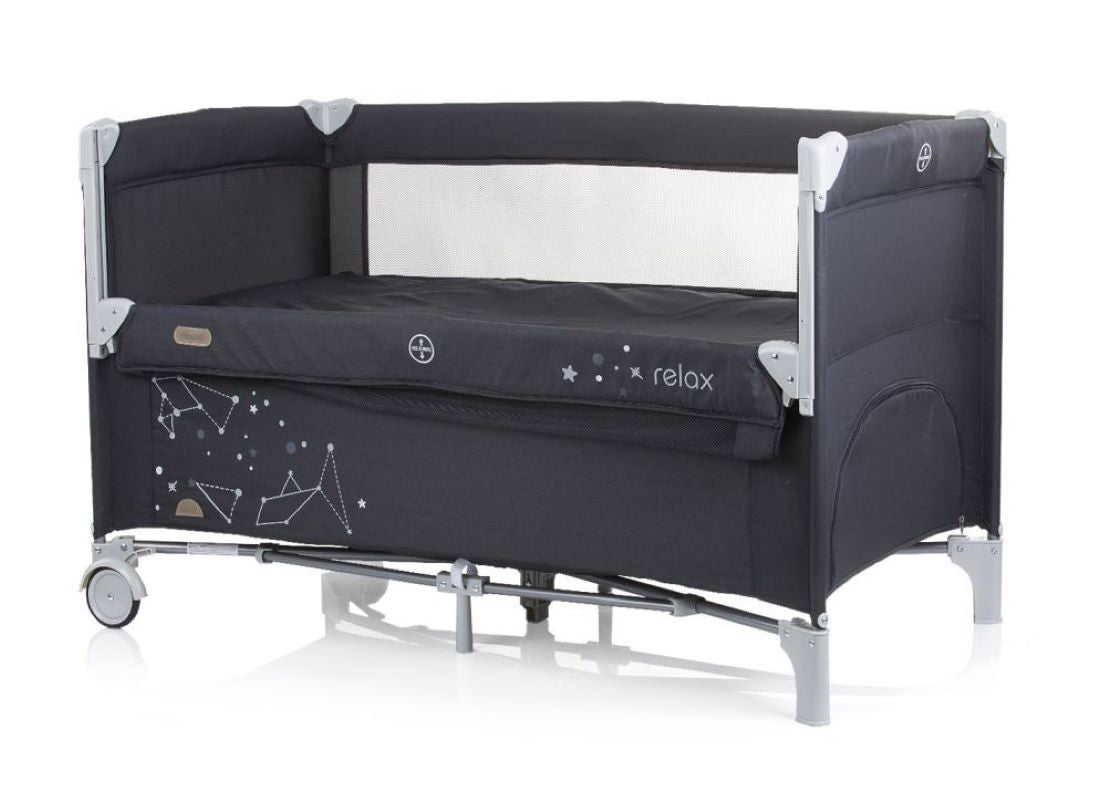Cuna De Viaje Relax Linen Ebony_0