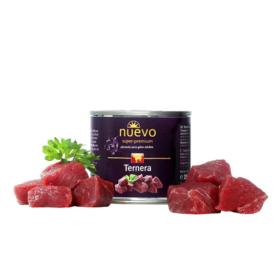 Nova Carne de Novilho Enlatada para Gatos Adultos 200 g