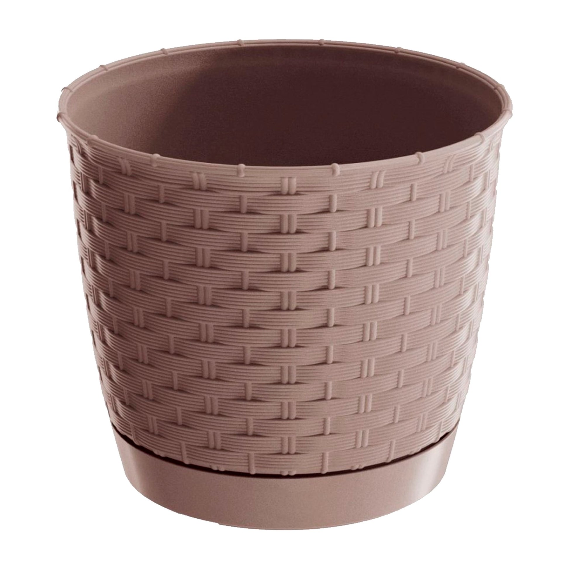 Maceta Ratolla Round 2,8l., Dimensiones (mm) 190x190x165, Color Mocca